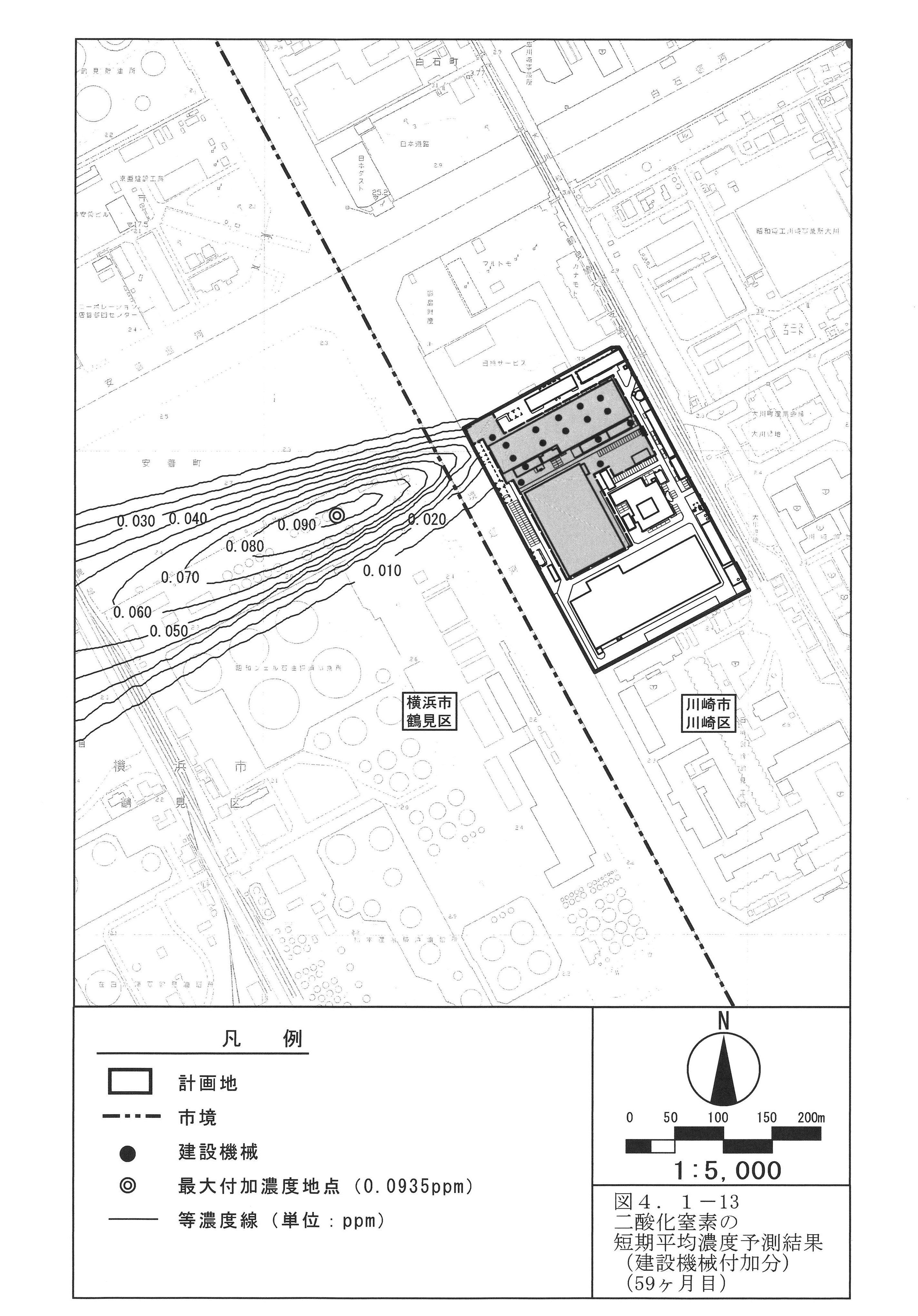 二酸化窒素の短期平均濃度